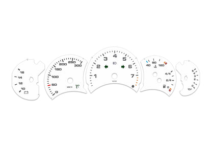 Porsche Carrera 911 996.1 White - Speedometer Dials Gauges