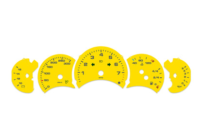 Porsche Carrera 911 996.1 Yellow - Speedometer Dials Gauges
