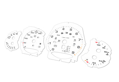 Porsche Carrera 911 991 White - Speedometer Dials Gauges