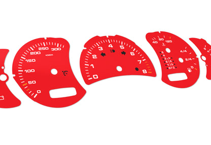 Porsche Carrera 911 996.2 Red - Speedometer Dials Gauges