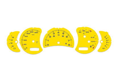 Porsche Carrera 911 996.2 Yellow - Speedometer Dials Gauges