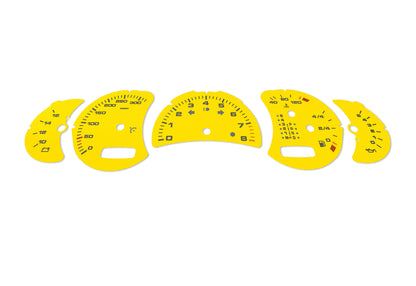 Porsche Carrera 911 996.2 Yellow - Speedometer Dials Gauges