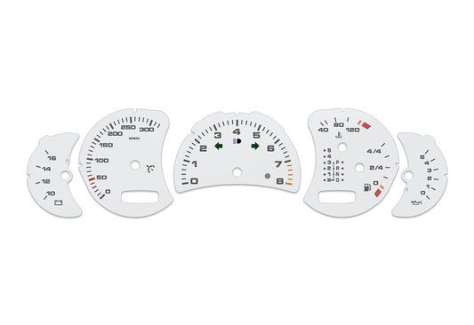 Porsche Carrera 911 996.2 Grey - Speedometer Dials Gauges