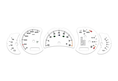 Porsche Carrera 911 996.2 White - Speedometer Dials Gauges