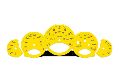 Porsche Carrera 911 997.2 Yellow - Speedometer Dials Gauges