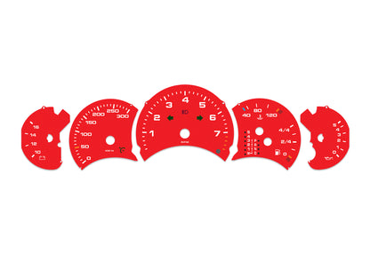 Porsche Carrera 911 996.1 Red - Speedometer Dials Gauges