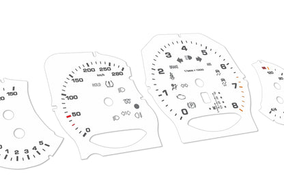 Porsche Cayenne White - Speedometer Dials Gauges