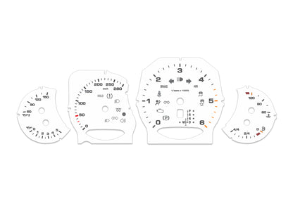 Porsche Cayenne White - Speedometer Dials Gauges