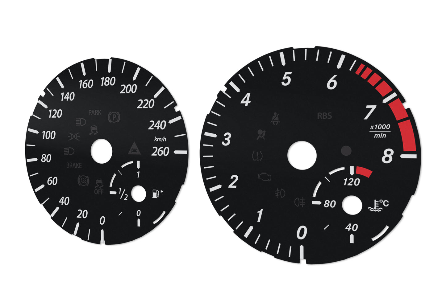 Mercedes-Benz ML W166 - Speedometer Dials Gauges