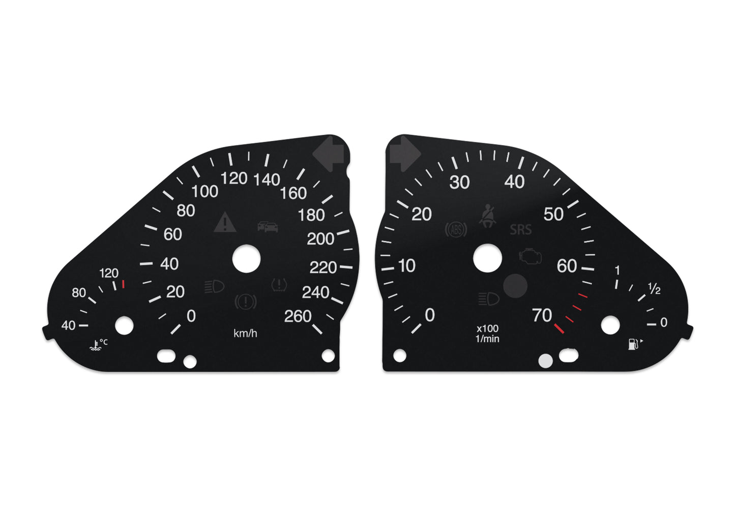 Mercedes-Benz C W203 - Speedometer Dials Gauges