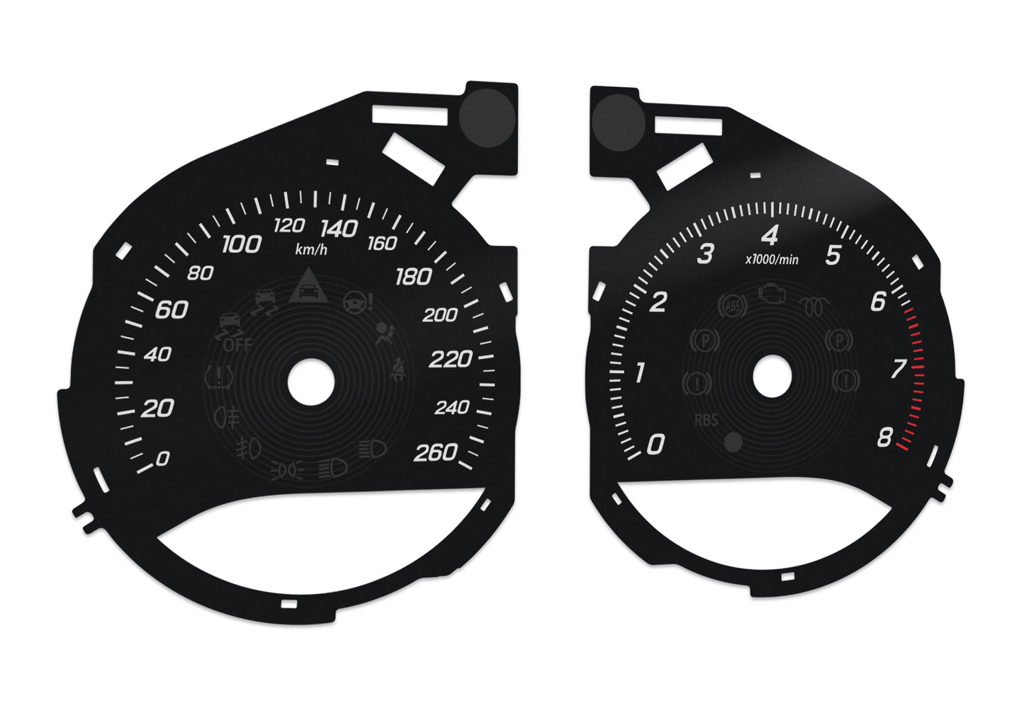 Mercedes-Benz C W205 - Speedometer Dials Gauges