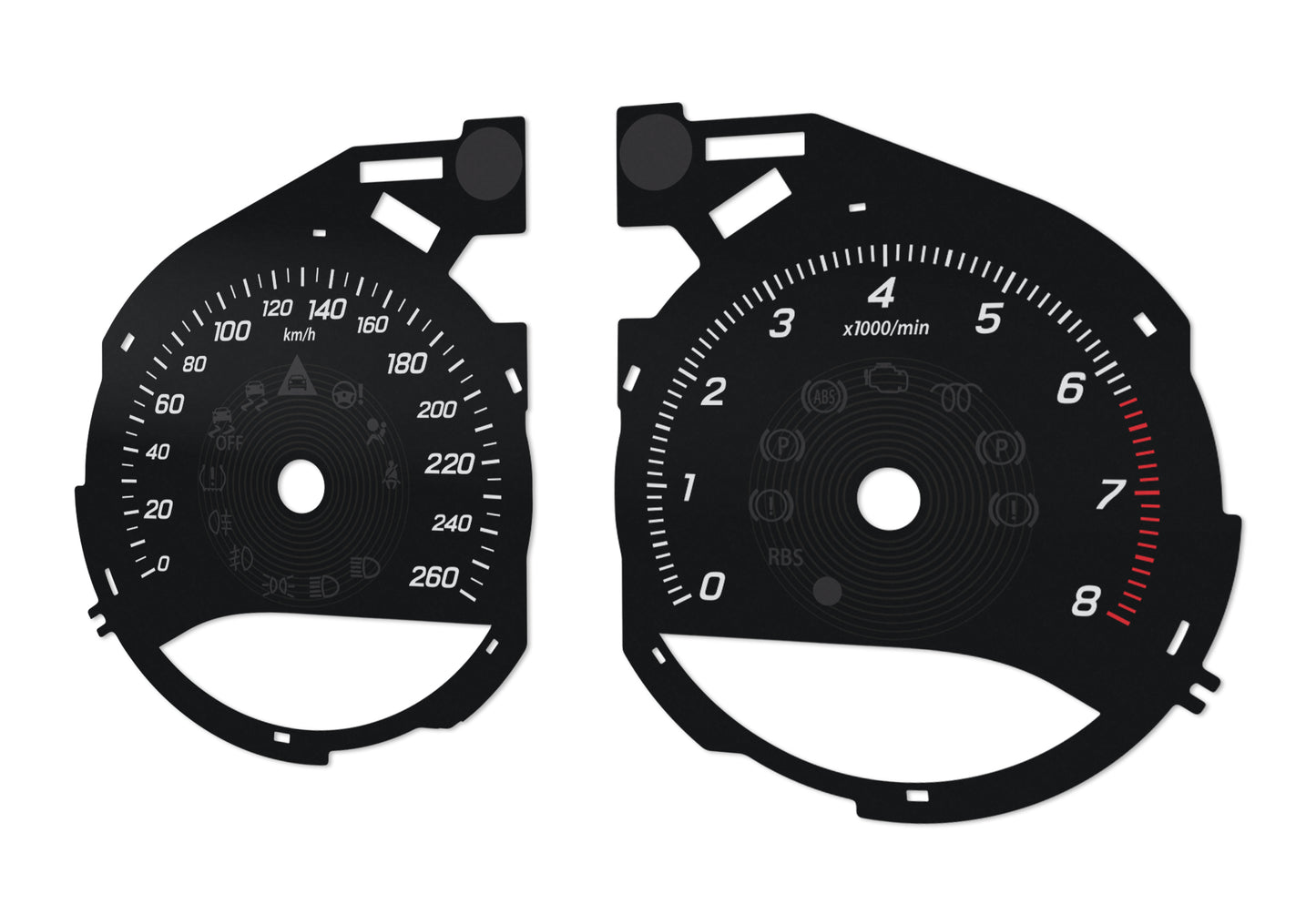 Mercedes-Benz C W205 - Speedometer Dials Gauges