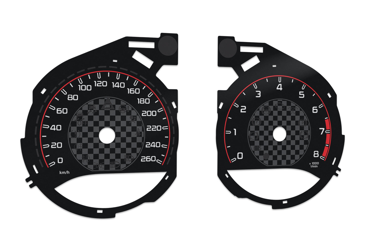 Mercedes-Benz C W205 AMG Style - Speedometer Dials Gauges