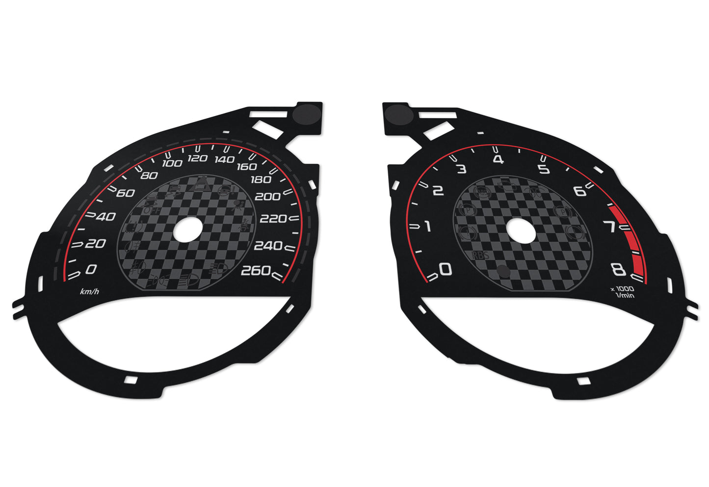 Mercedes-Benz C W205 AMG Style - Speedometer Dials Gauges