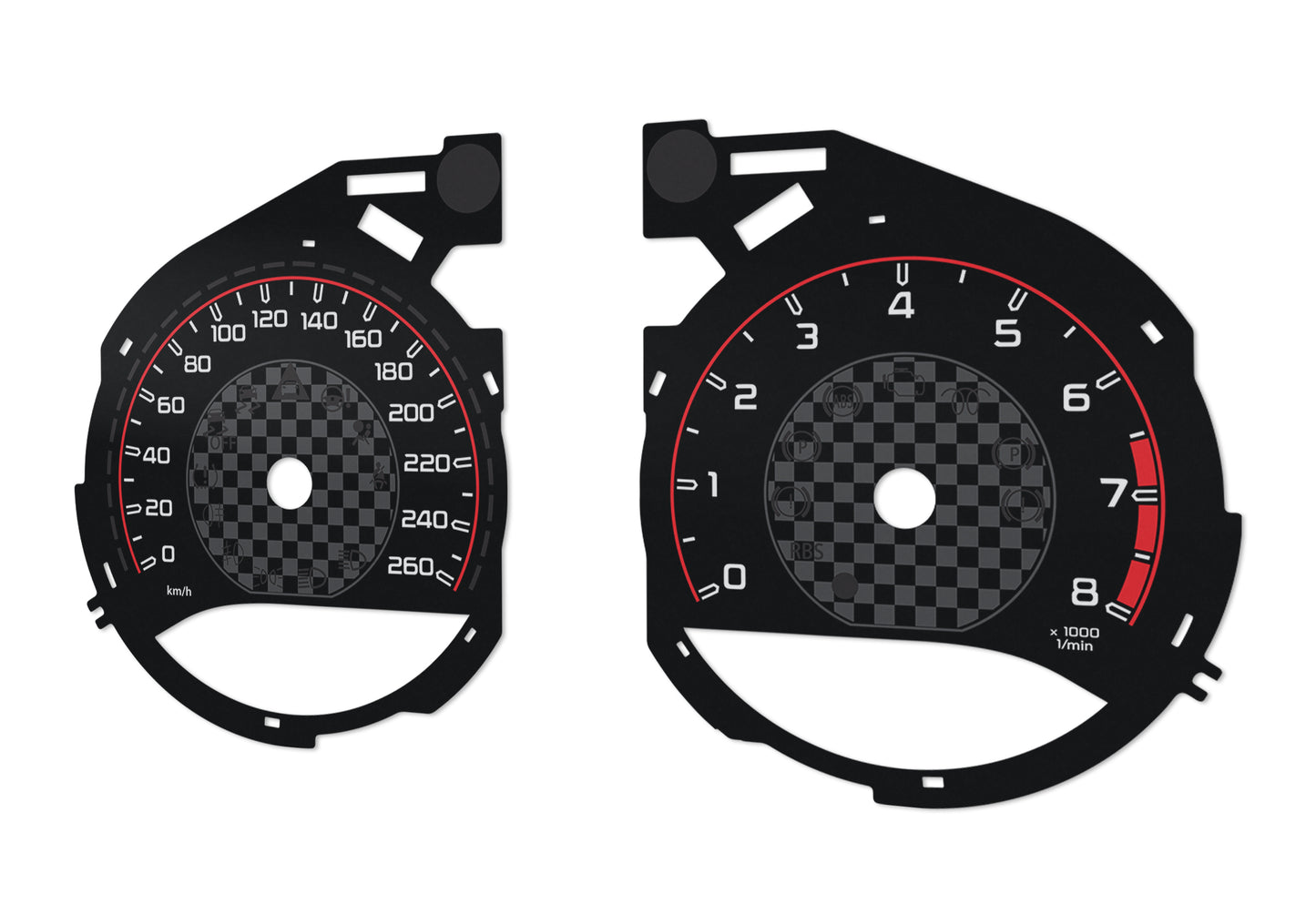 Mercedes-Benz C W205 AMG Style - Speedometer Dials Gauges