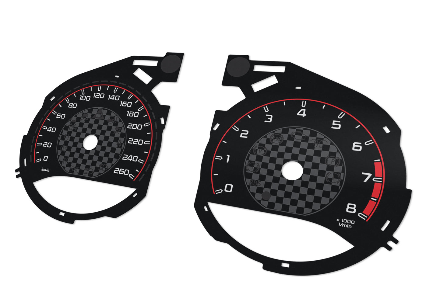 Mercedes-Benz C W205 AMG Style - Speedometer Dials Gauges