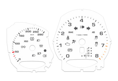 Porsche Macan White - Speedometer Dials Gauges