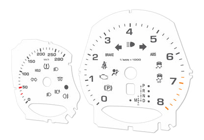 Porsche Macan White - Speedometer Dials Gauges