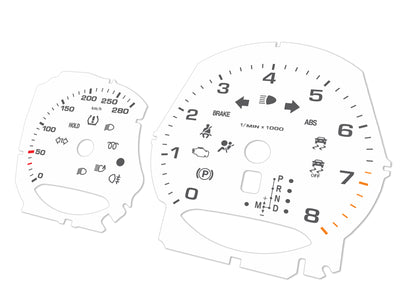 Porsche Macan White - Speedometer Dials Gauges