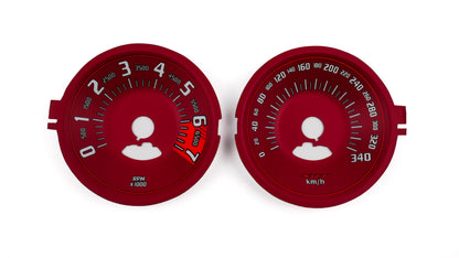 Dodge Challenger SRT RED - Speedometer Dials Gauges