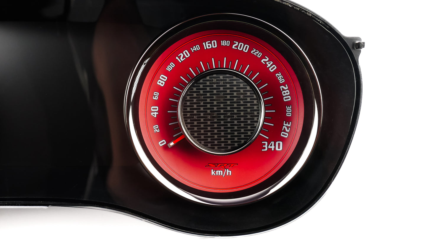 Dodge Challenger SRT RED - Speedometer Dials Gauges