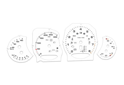 Porsche Panamera White - Speedometer Dials Gauges