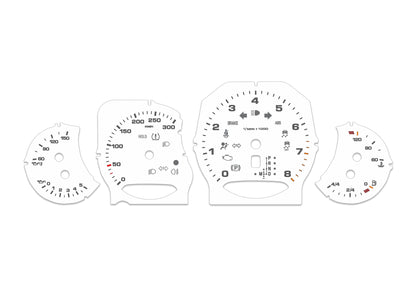 Porsche Panamera White - Speedometer Dials Gauges