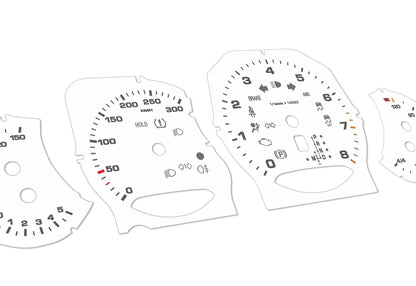 Porsche Panamera White - Speedometer Dials Gauges
