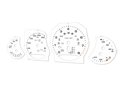 Porsche Panamera White - Speedometer Dials Gauges