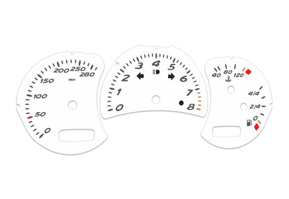 Porsche Boxster 986.2 White - Speedometer Dials Gauges