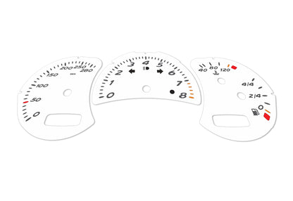 Porsche Boxster 986.2 White - Speedometer Dials Gauges