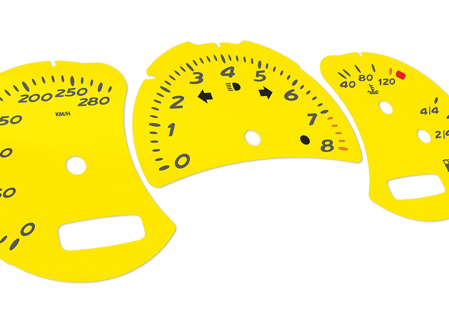 Porsche Boxster 986.2 Yellow - Speedometer Dials Gauges