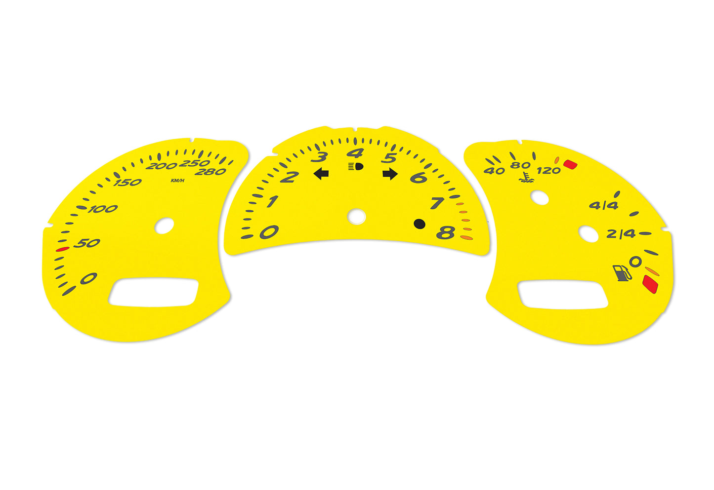 Porsche Boxster 986.2 Yellow - Speedometer Dials Gauges