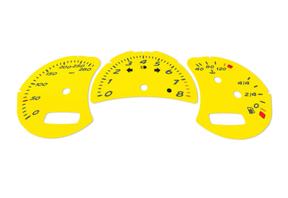 Porsche Boxster 986.2 Yellow - Speedometer Dials Gauges