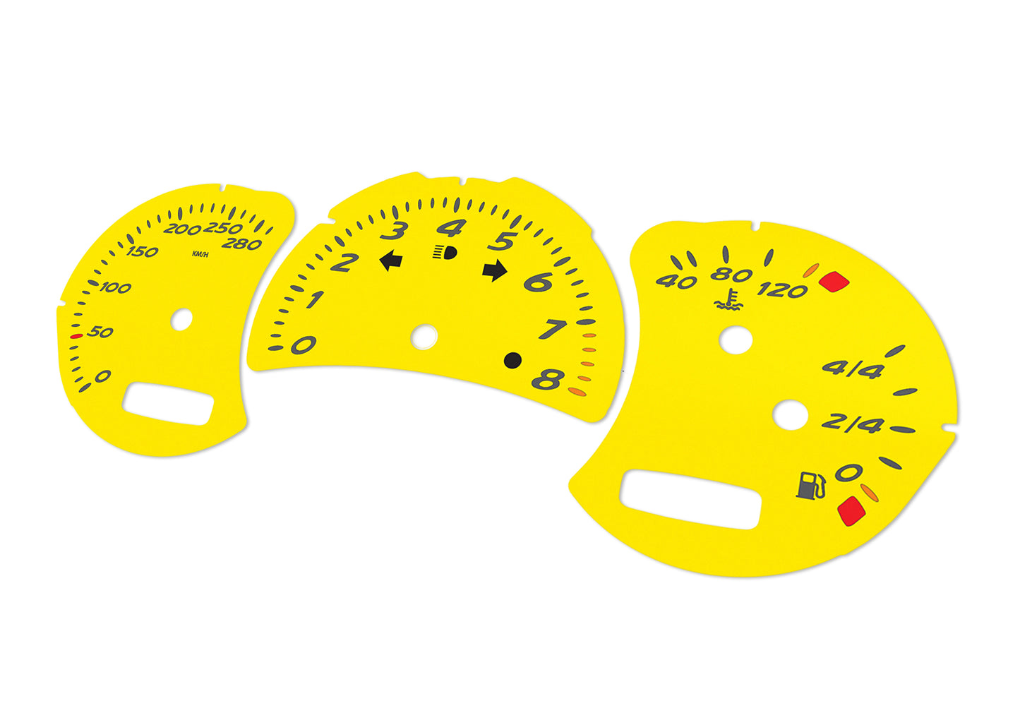 Porsche Boxster 986.2 Yellow - Speedometer Dials Gauges