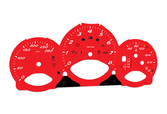 Porsche Boxster 987.2 Red - Speedometer Dials Gauges