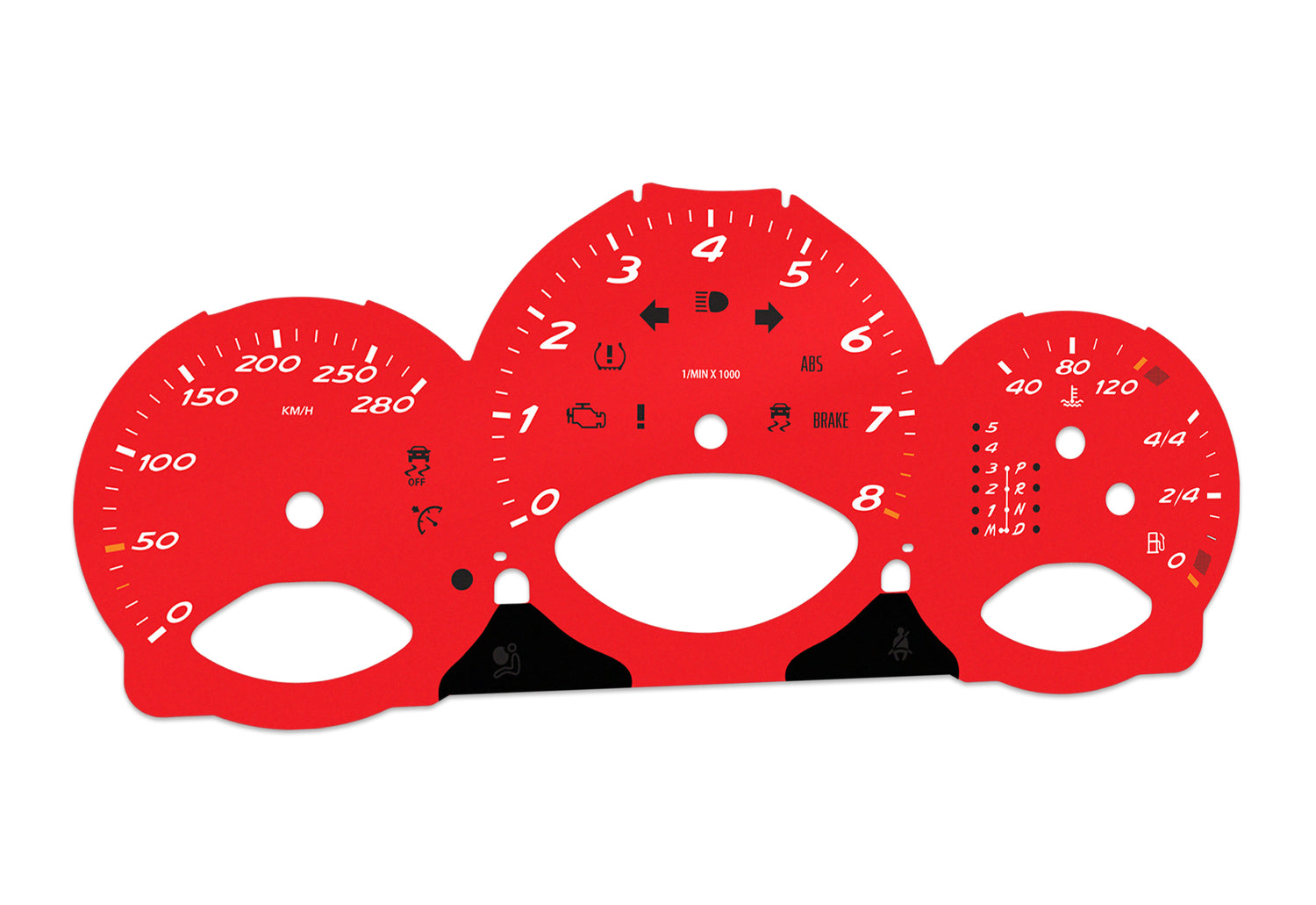Porsche Boxster 987.1 Red - Speedometer Dials Gauges
