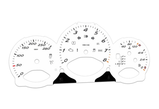 Porsche Boxster 987.2 White - Speedometer Dials Gauges