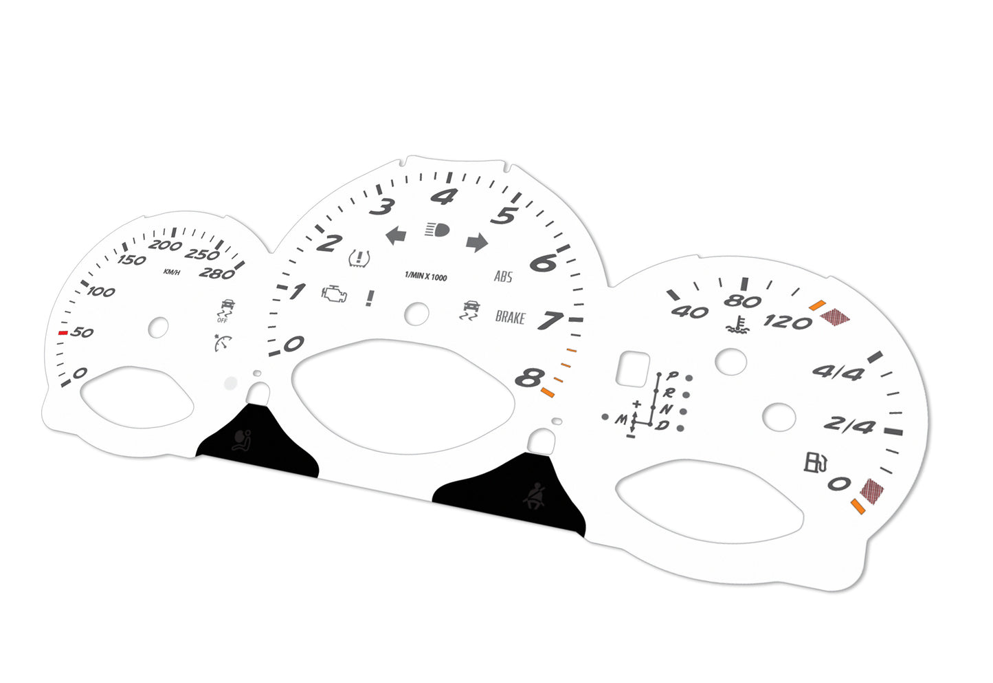 Porsche Boxster 987.2 White - Speedometer Dials Gauges