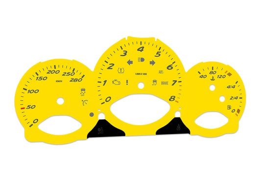 Porsche Boxster 987.1 Yellow - Speedometer Dials Gauges