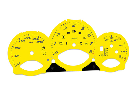 Porsche Boxster 987.2 Yellow - Speedometer Dials Gauges