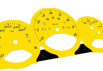Porsche Boxster 987.1 Yellow - Speedometer Dials Gauges