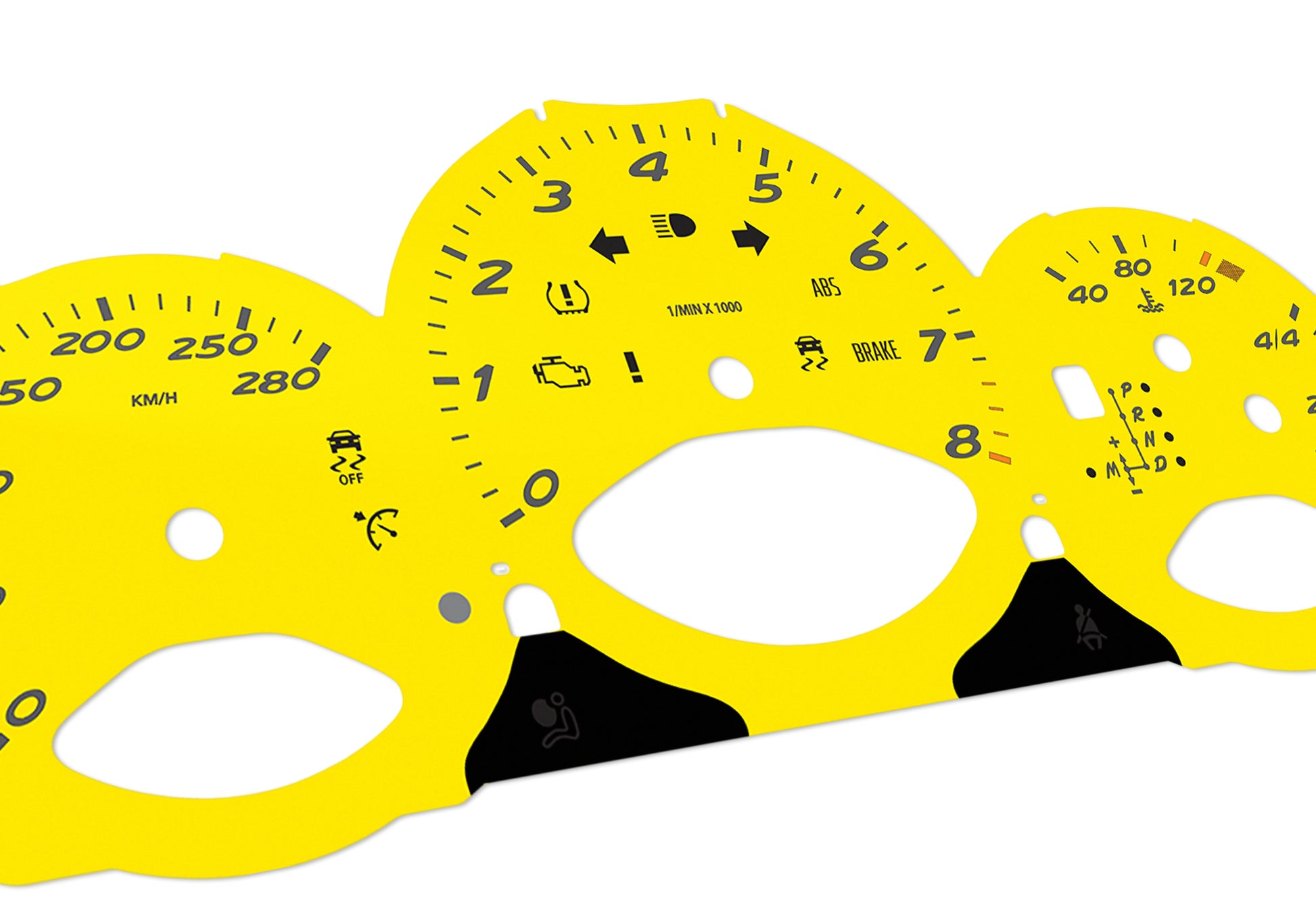 Porsche Boxster 987.2 Yellow - Speedometer Dials Gauges