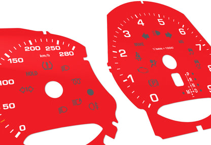 Porsche Boxster 981, 982, 718 Red - Speedometer Dials Gauges