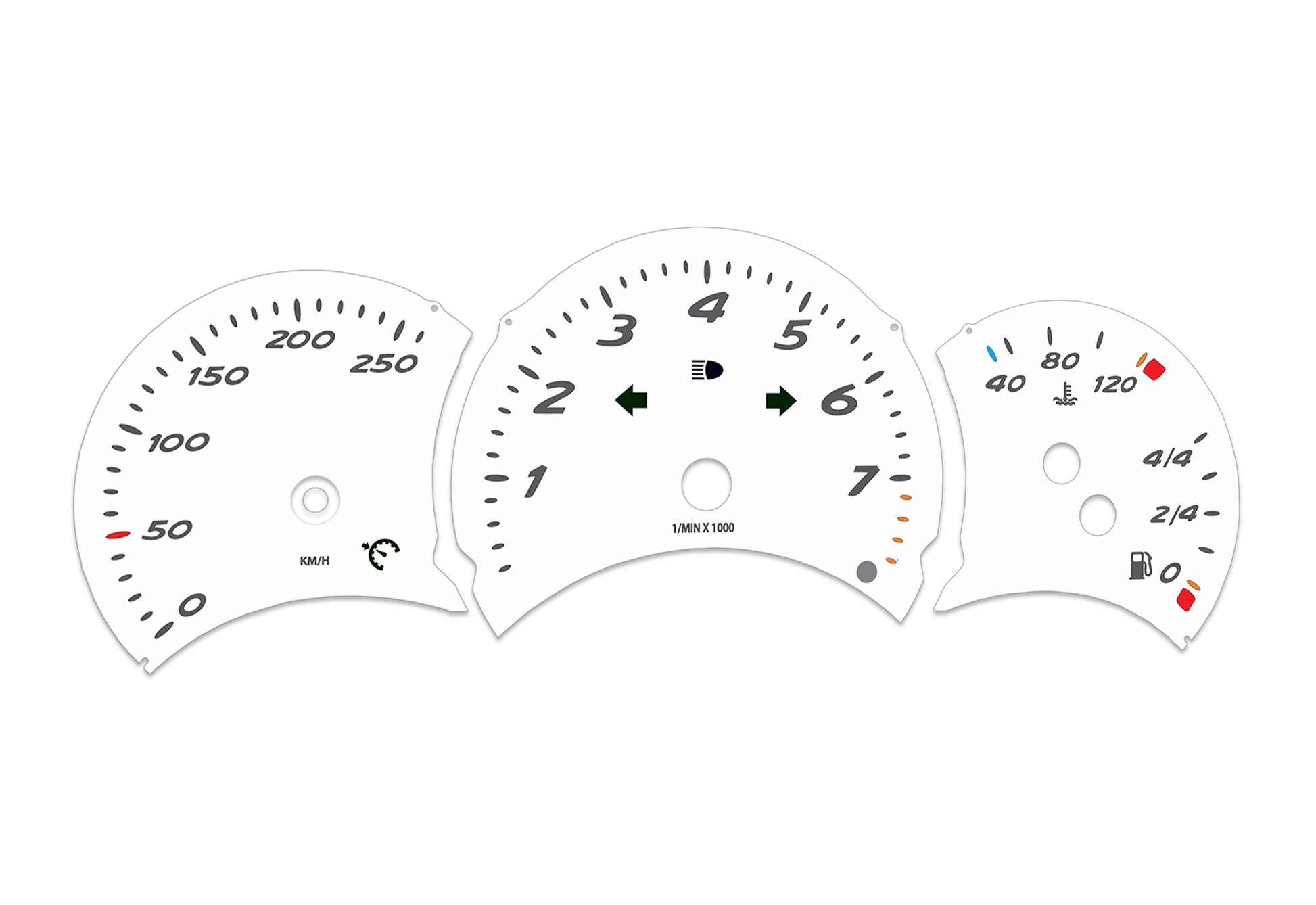 Porsche Boxster 986.1 White - Speedometer Dials Gauges