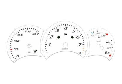Porsche Boxster 986.1 White - Speedometer Dials Gauges
