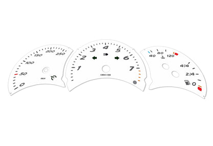 Porsche Boxster 986.1 White - Speedometer Dials Gauges