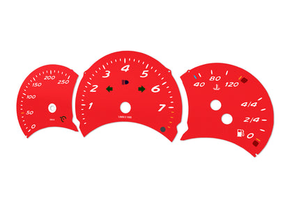 Porsche Boxster 986.1 Red - Speedometer Dials Gauges