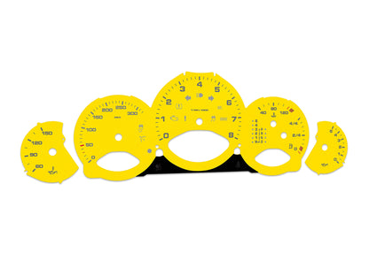 Porsche Carrera 911 997.1 Yellow - Speedometer Dials Gauges