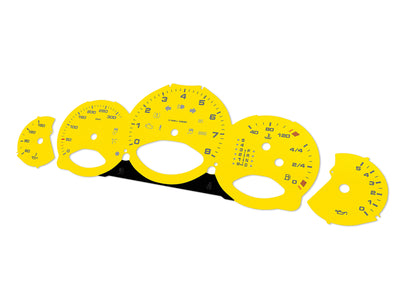 Porsche Carrera 911 997.1 Yellow - Speedometer Dials Gauges